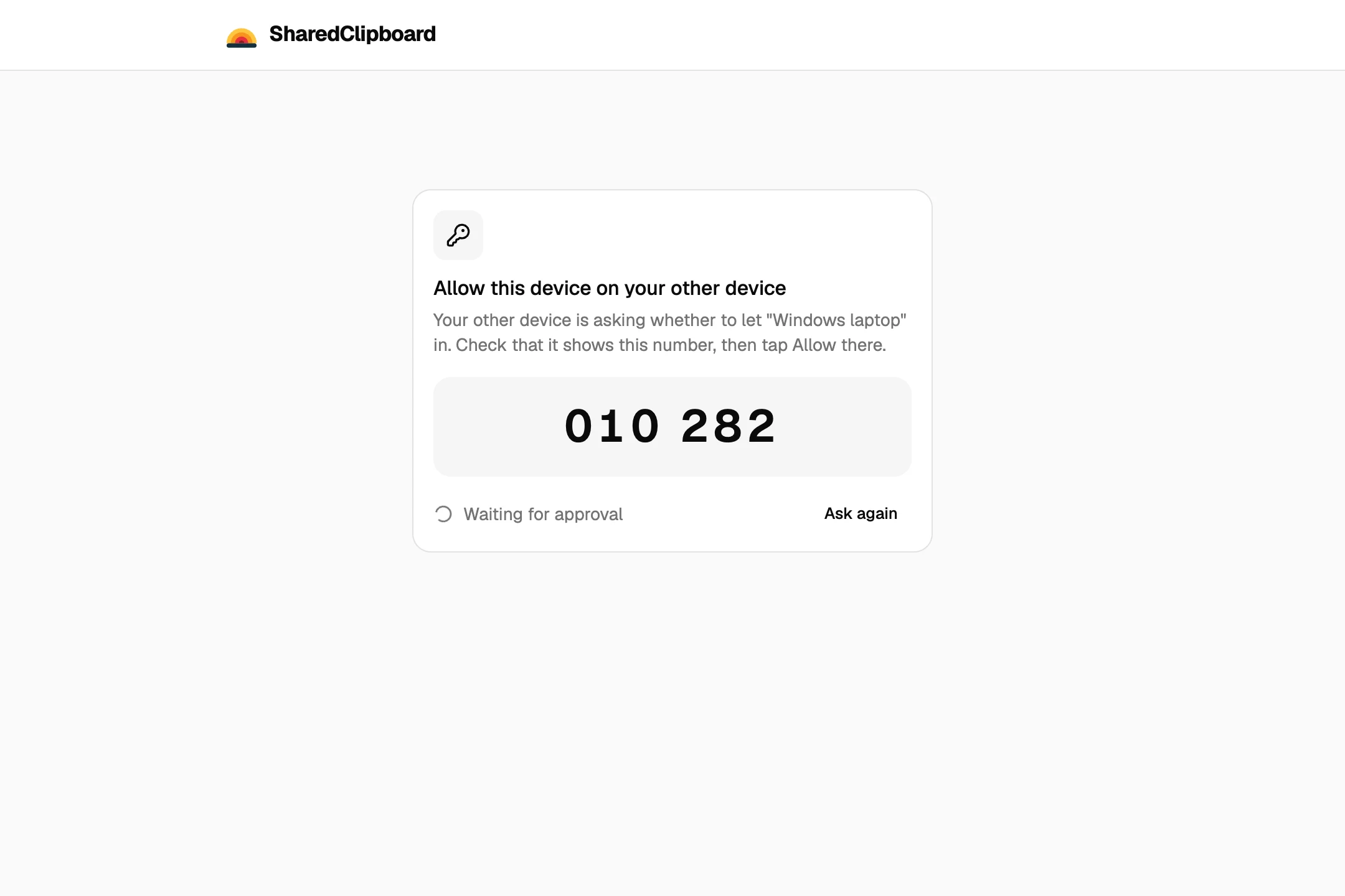 The second computer shows a safety number, and the first one allows it when the numbers match
